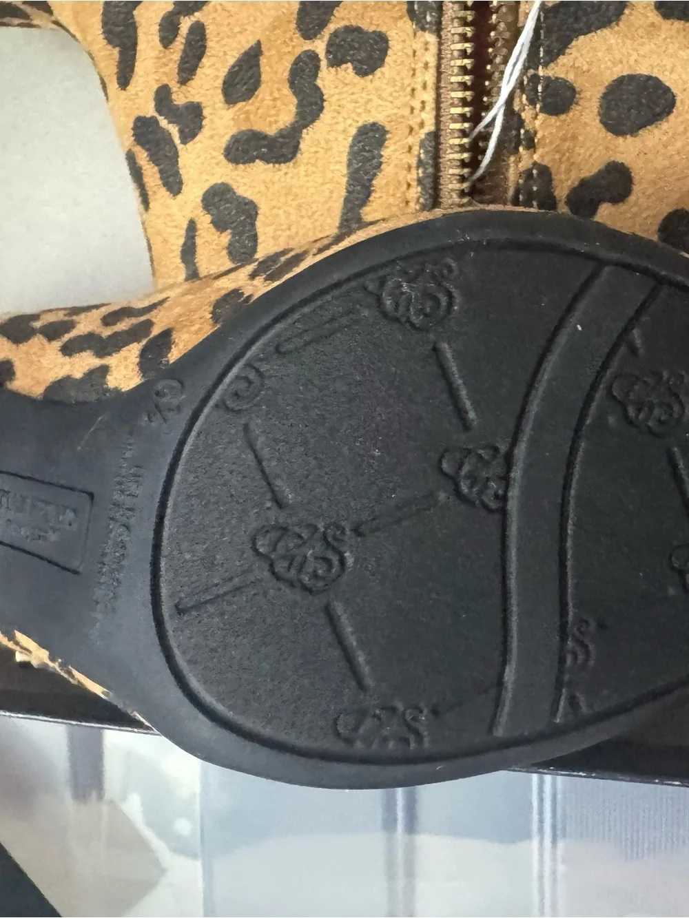 Christian Siriano for Payless Shoe Leopard Print Platform Ankle Boots